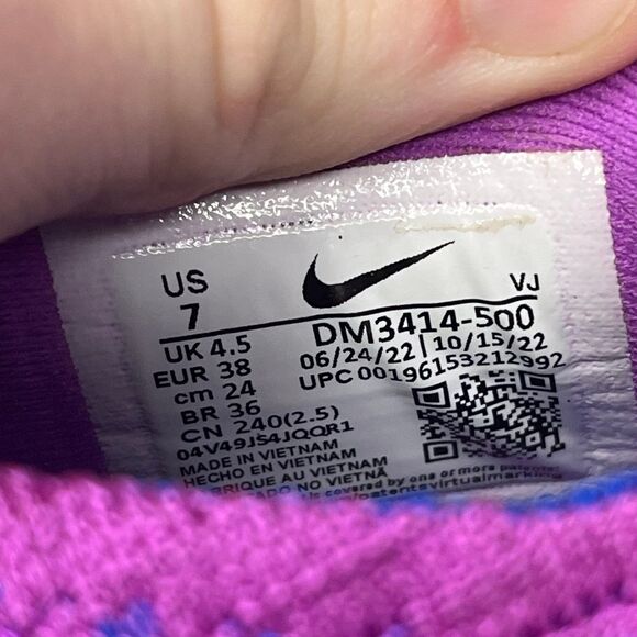 Nike Pegasus Turbo Next Nature Purple Running Shoes Women’s Size 7 DM3414-500 - Picture 8 of 8